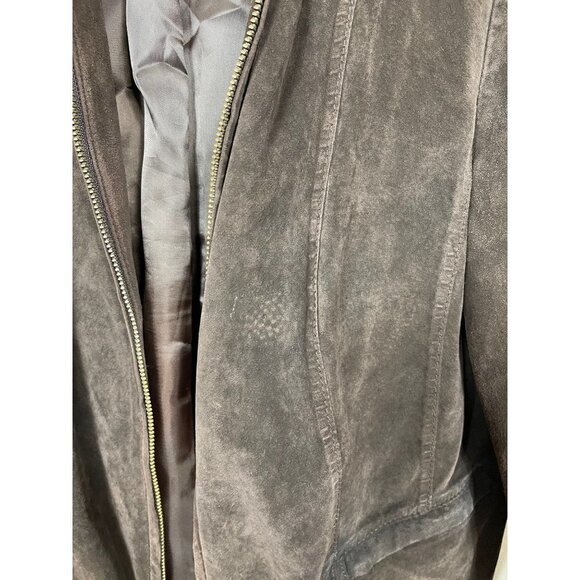 Eddie Bauer Suede Jacket In Brown Size Large - Picture 6 of 9